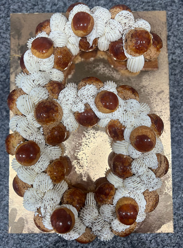 Tarte citron sésame noir